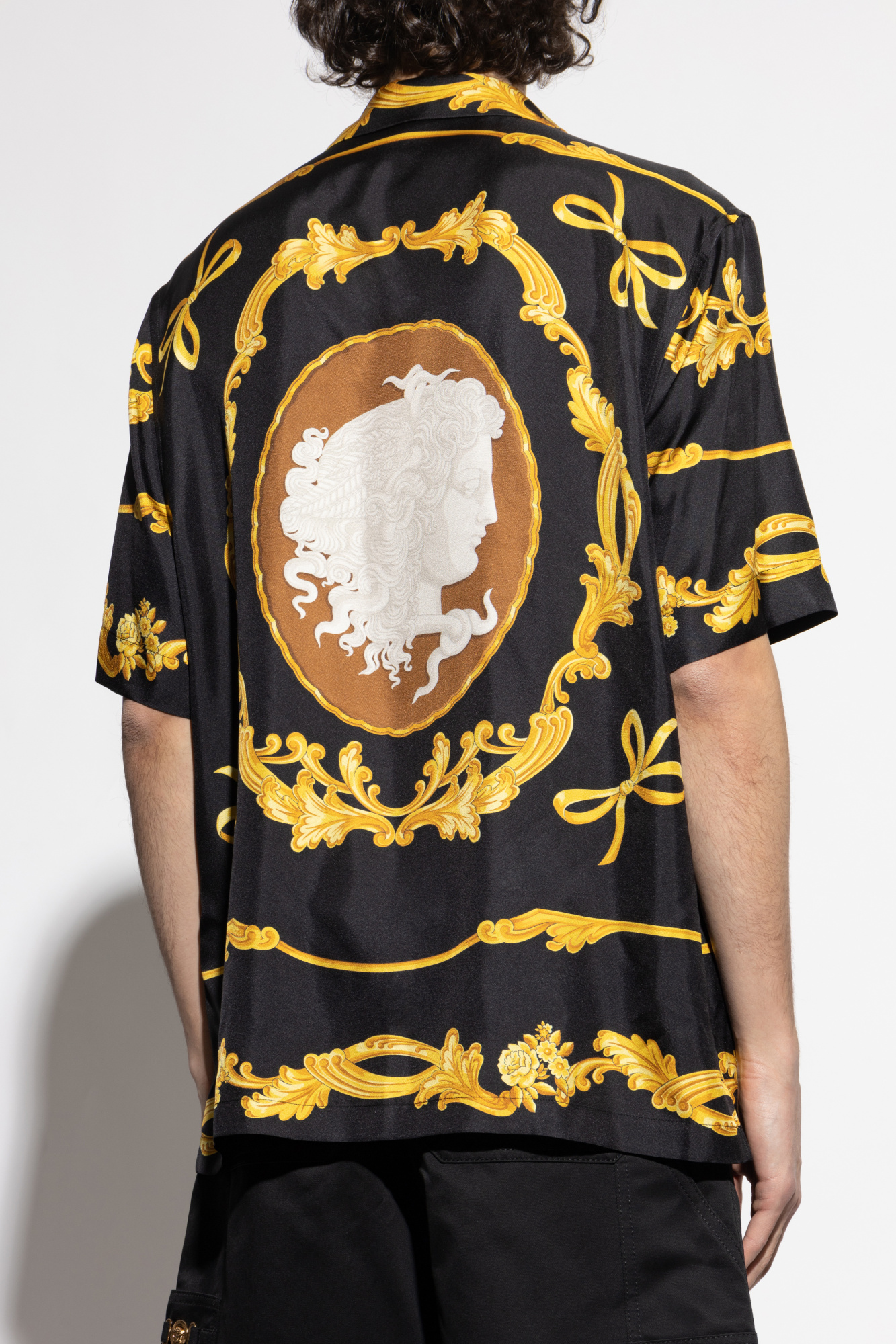 (befirstソウタくん着用)Versace ゴールド MOD424サングラス メドゥーサ '95 パイロット サングラス ゴールド,ピンク